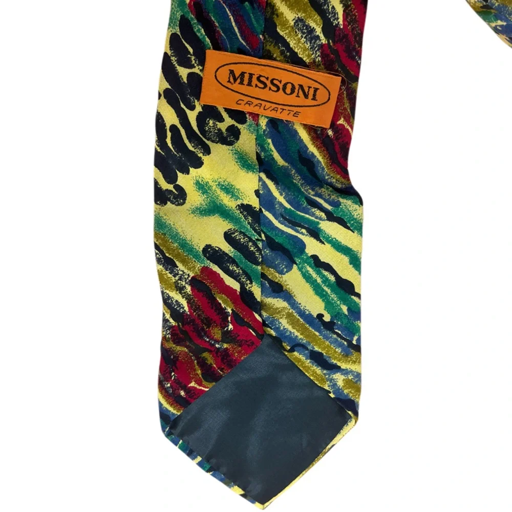 Vintage Missoni Cravatte Silk Necktie